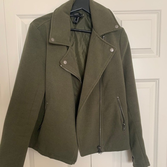 Green Moto Jacket - Picture 1 of 4